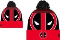 MARVEL HEROES DEADPOOL LOGO WHIZ KNIT CAP