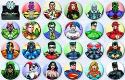 DC COMICS NEW 52 144PC BUTTON ASST