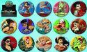 DC BOMBSHELLS 144PC BUTTON ASST