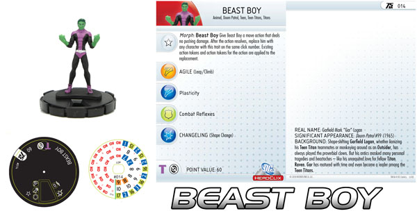 DC HeroClix 75th Anniversary - Beast Boy