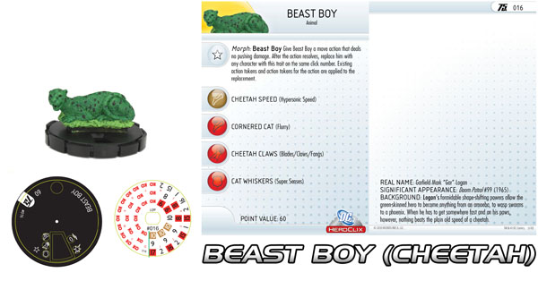 DC HeroClix 75th Anniversary - Beast Boy as a Cheetah