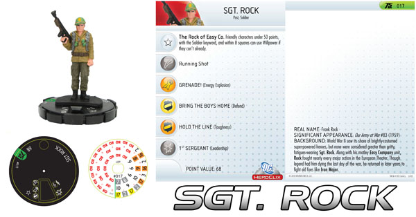 DC HeroClix 75th Anniversary - Sgt. Rock