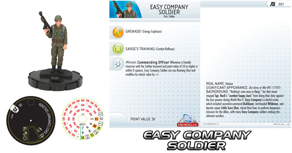 DC HeroClix 75th Anniversary - Easy Company Soldier