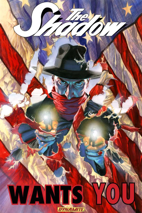The Shadow Wants You Promo Art by Alex Ross