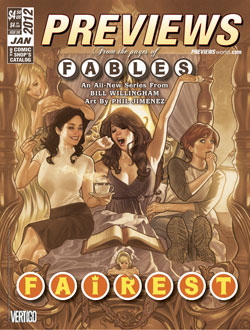 January PREVIEWS Front Cover