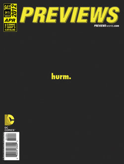 April PREVIEWS Back Cover