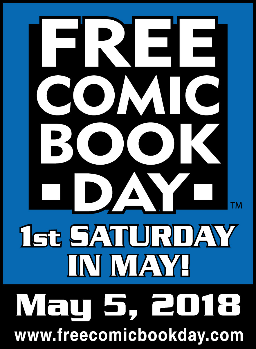 Free Comic Book Day, FCBD, May 5, logo