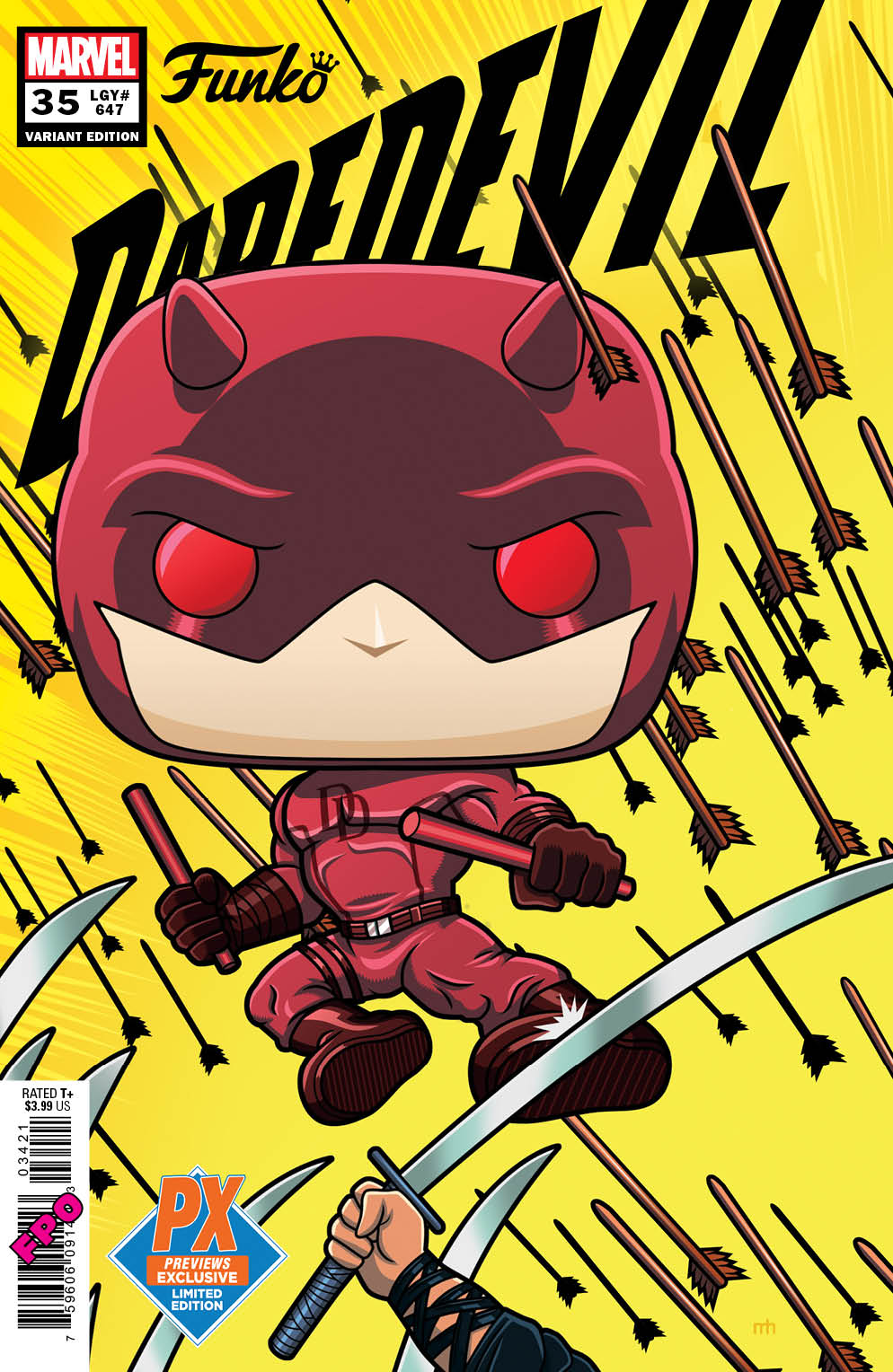 PREVIEWS Exclusive Daredevil #35 Hayhurst Funko Variant Cover