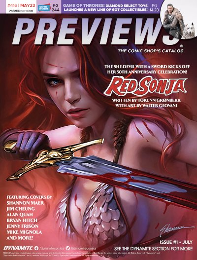 Front Cover - Dynamite's Red Sonja