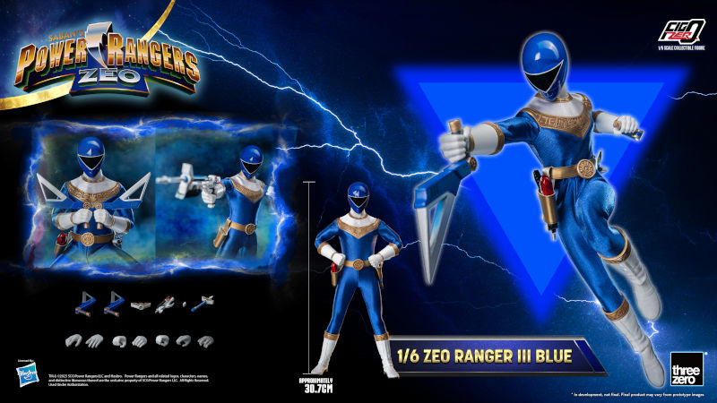POWER RANGERS ZEO FIGZERO ZEO RANGER III BLUE 1/6 SCALE AF