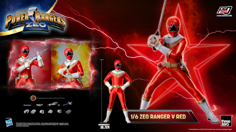 POWER RANGERS ZEO FIGZERO ZEO RANGER V RED 1/6 SCALE AF